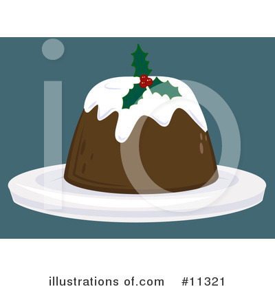 Christmas Pudding Clipart #11321 by AtStockIllustration