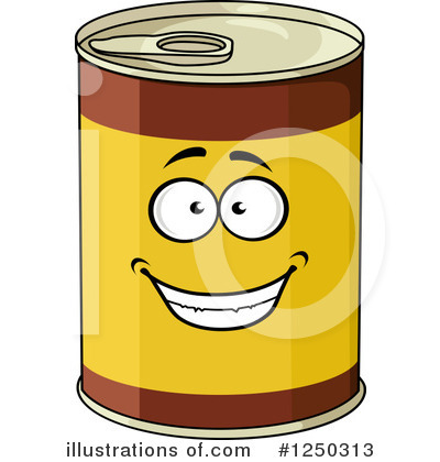 Canned Food Clipart #1250313 by Vector Tradition SM