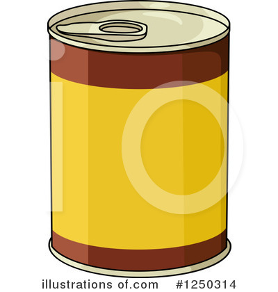 Canned Food Clipart #1250314 by Vector Tradition SM