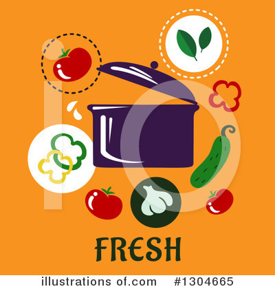 Royalty-Free (RF) Food Clipart Illustration by Vector Tradition SM - Stock Sample #1304665