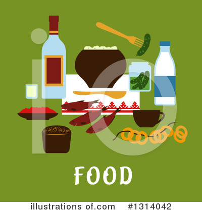 Royalty-Free (RF) Food Clipart Illustration by Vector Tradition SM - Stock Sample #1314042