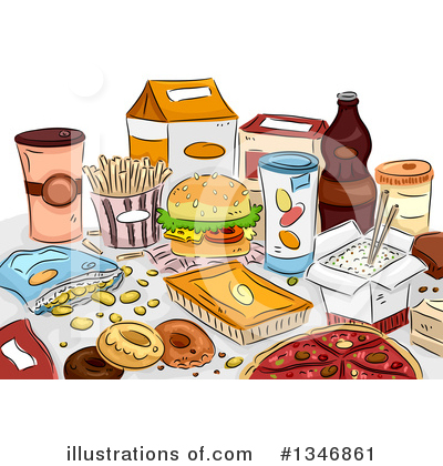 Burger Clipart #1346861 by BNP Design Studio