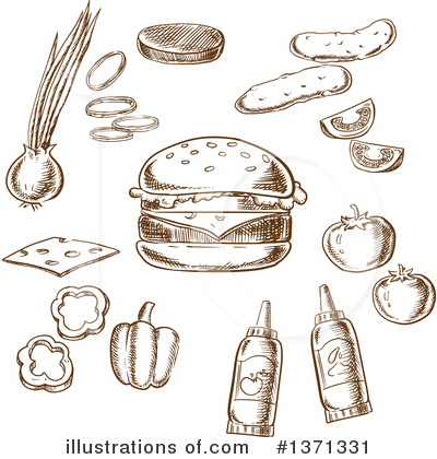 Royalty-Free (RF) Food Clipart Illustration by Vector Tradition SM - Stock Sample #1371331