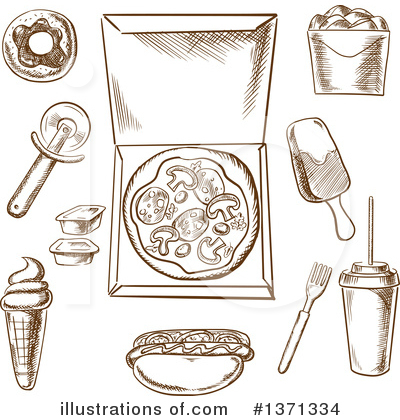 Royalty-Free (RF) Food Clipart Illustration by Vector Tradition SM - Stock Sample #1371334