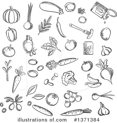 Canned Food Clipart #1371384 by Vector Tradition SM