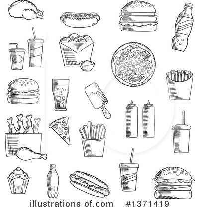 Royalty-Free (RF) Food Clipart Illustration by Vector Tradition SM - Stock Sample #1371419