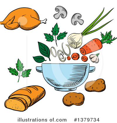 Royalty-Free (RF) Food Clipart Illustration by Vector Tradition SM - Stock Sample #1379734