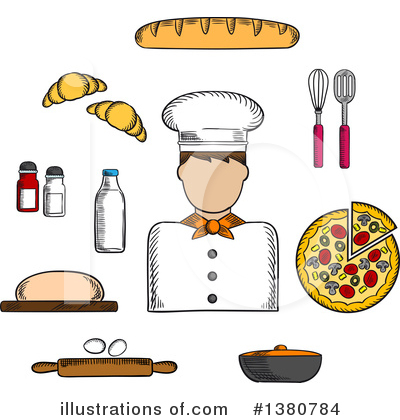 Baker Clipart #1380784 by Vector Tradition SM
