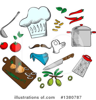 Royalty-Free (RF) Food Clipart Illustration by Vector Tradition SM - Stock Sample #1380787