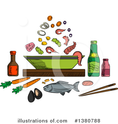 Royalty-Free (RF) Food Clipart Illustration by Vector Tradition SM - Stock Sample #1380788