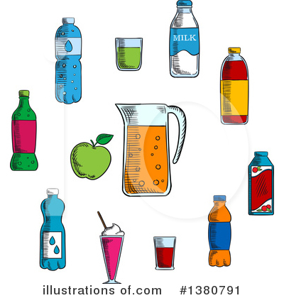 Lemonade Clipart #1380791 by Vector Tradition SM