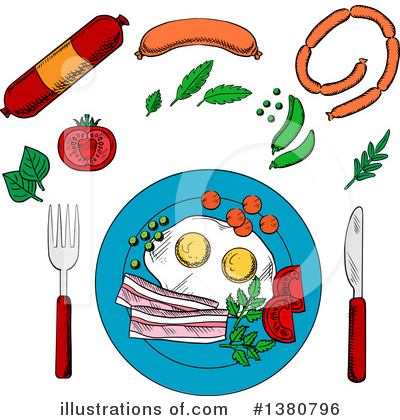 Royalty-Free (RF) Food Clipart Illustration by Vector Tradition SM - Stock Sample #1380796