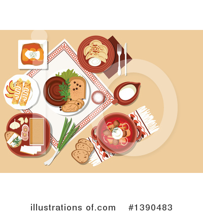 Royalty-Free (RF) Food Clipart Illustration by Vector Tradition SM - Stock Sample #1390483