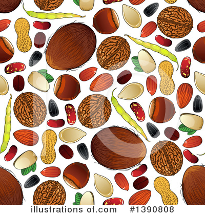 Pumpkin Seeds Clipart #1390808 by Vector Tradition SM