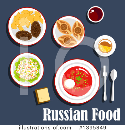 Royalty-Free (RF) Food Clipart Illustration by Vector Tradition SM - Stock Sample #1395849