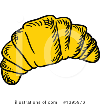 Croissant Clipart #1395976 by Vector Tradition SM