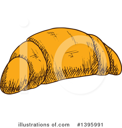 Croissant Clipart #1395991 by Vector Tradition SM