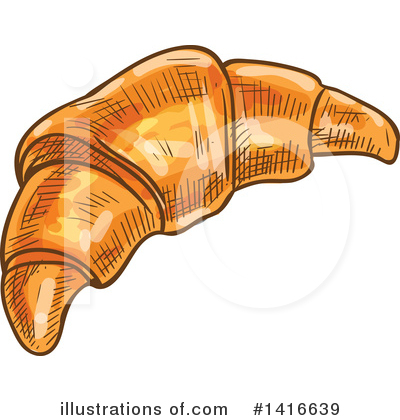 Croissant Clipart #1416639 by Vector Tradition SM