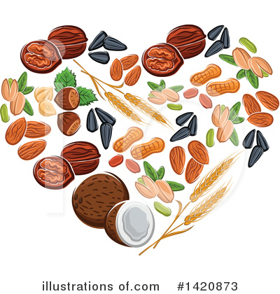 Sunflower Seed Clipart #1420873 by Vector Tradition SM
