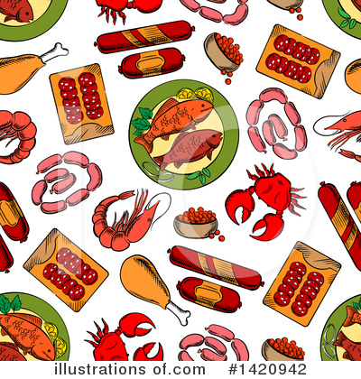 Pepperoni Clipart #1420942 by Vector Tradition SM