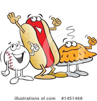Hot Dog Clipart #1451468 by Johnny Sajem