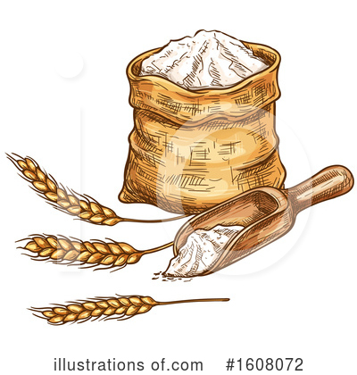 Flour Clipart #1608072 by Vector Tradition SM