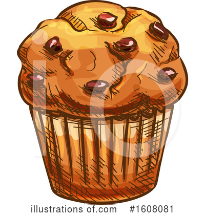 Muffin Clipart #1608081 by Vector Tradition SM