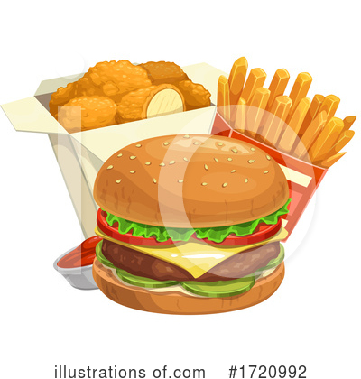 Burger Clipart #1720992 by Vector Tradition SM