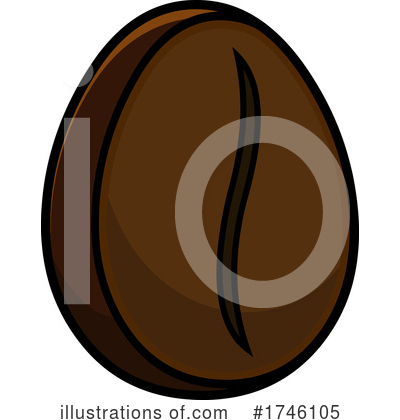 Coffee Bean Clipart #1746105 by Hit Toon