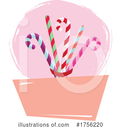 Candy Cane Clipart #1756220 by Vector Tradition SM