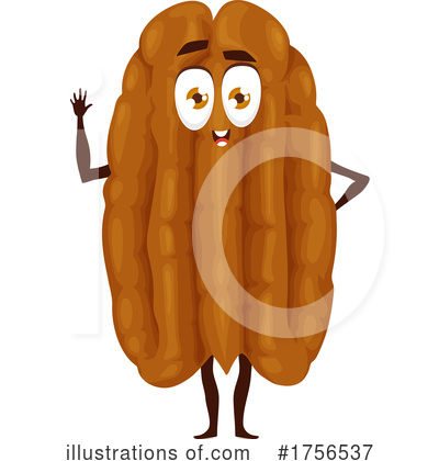 Walnut Clipart #1756537 by Vector Tradition SM
