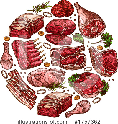 Ribs Clipart #1757362 by Vector Tradition SM