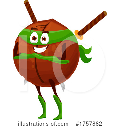Coconut Clipart #1757882 by Vector Tradition SM