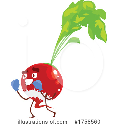 Radish Clipart #1758560 by Vector Tradition SM
