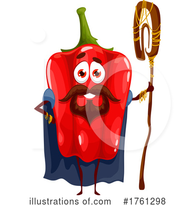 Red Bell Pepper Clipart #1761298 by Vector Tradition SM