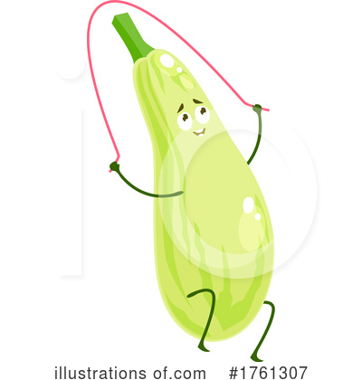 Zucchini Clipart #1761307 by Vector Tradition SM