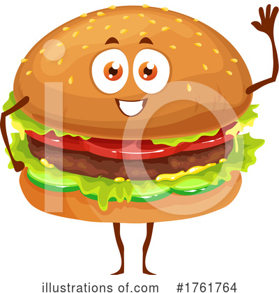Burger Clipart #1761764 by Vector Tradition SM