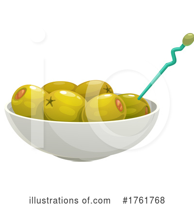Green Olives Clipart #1761768 by Vector Tradition SM