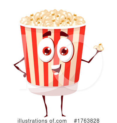 Popcorn Mascot Clipart #1763828 by Vector Tradition SM