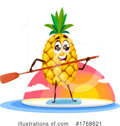 Pineapple Clipart #1768621 by Vector Tradition SM