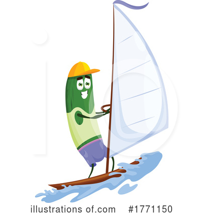 Windsurfing Clipart #1771150 by Vector Tradition SM