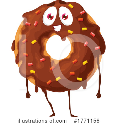 Donut Clipart #1771156 by Vector Tradition SM
