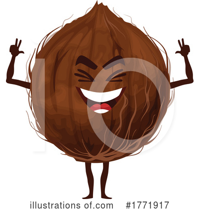 Coconut Clipart #1771917 by Vector Tradition SM