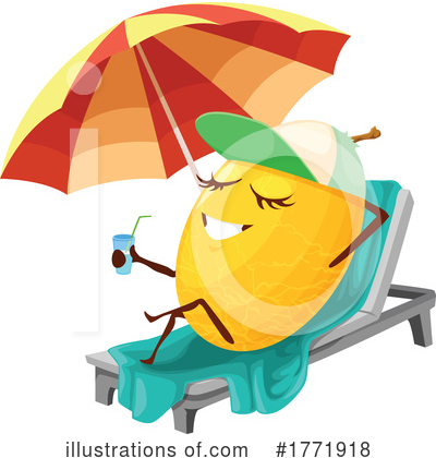 Sunbathing Clipart #1771918 by Vector Tradition SM