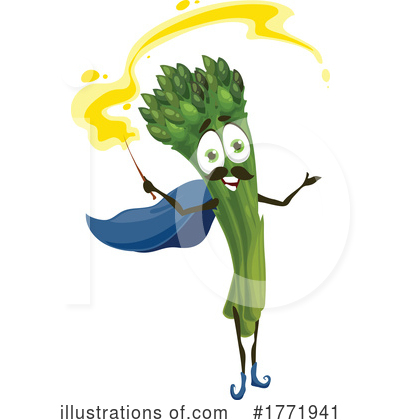 Asparagus Clipart #1771941 by Vector Tradition SM