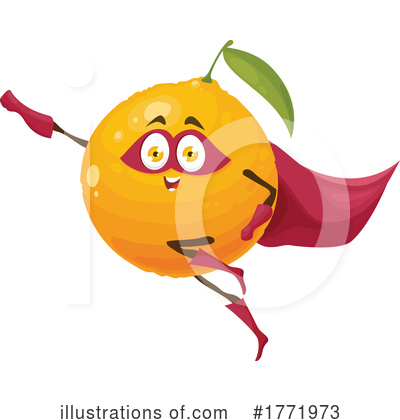 Navel Orange Clipart #1771973 by Vector Tradition SM