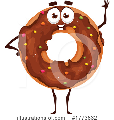 Donut Clipart #1773832 by Vector Tradition SM