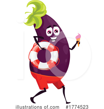 Eggplant Clipart #1774523 by Vector Tradition SM