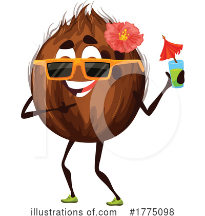 Coconut Clipart #1775098 by Vector Tradition SM