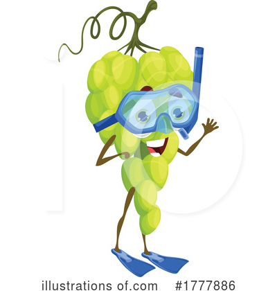 Grapes Clipart #1777886 by Vector Tradition SM